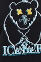 Βαμβακερή μπλούζα Iceberg E015.6341 μαύρο