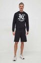 Just Cavalli hanorac de bumbac 76OAIE00.CF100 negru SS24