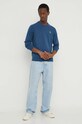 PS Paul Smith pamut pulóver M2R.503XZ.M21858 kék AW25