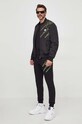 PLEIN SPORT kurtka bomber SADC.MRB2385.SXV005N czarny SS24