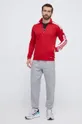 adidas Performance edzős pulóver piros