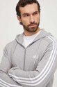 adidas bluza bawełniana Essentials szary IC9833