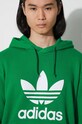 Хлопковая кофта adidas Originals Adicolor Classics Trefoil IM9403 зелёный