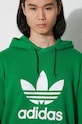 Бавовняна кофта adidas Originals Adicolor Classics Trefoil IM9403 зелений