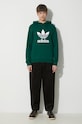 adidas Originals cotton sweatshirt Adicolor Classics Trefoil IM9407 green SS24