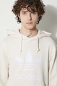 adidas Originals felpa in cotone Adicolor Classics Trefoil IM9408 beige