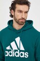 adidas bluza bawełniana zielony IS1354
