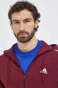 Памучен суичър adidas червен IS1365