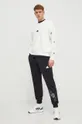 Βαμβακερή μπλούζα adidas Heawyn 0 μπεζ