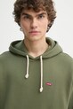 Bavlněná mikina Levi's zelená 34581