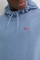 Bavlnená mikina Levi's 34581 modrá