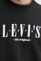 Βαμβακερή μπλούζα Levi's 38712 μαύρο