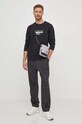 Pepe Jeans hanorac de bumbac Robinson PM582554 negru SS24