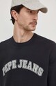 Pepe Jeans hanorac de bumbac Raven negru PM582555