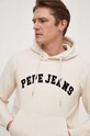 Pepe Jeans bluza bawełniana Rane beżowy PM582556