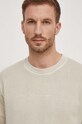 Pepe Jeans bluza bawełniana Dave Crew beżowy PM582562