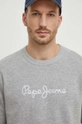 siva Pamučna dukserica Pepe Jeans Joe Crew