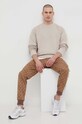 adidas Originals bluza bawełniana Adicolor Contempo French Terry Crew IR7920 beżowy SS24