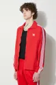 red adidas Originals sweatshirt Adicolor Woven Firebird Track Top