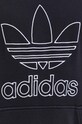adidas Originals hanorac de bumbac Trefoil Hoodie IU2373 negru