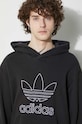 adidas Originals bluza bawełniana Trefoil Hoodie IU2373 czarny