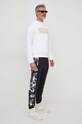 Bavlněná mikina Versace Jeans Couture 76GAIT00 bílá SS24