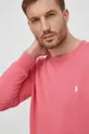 rózsaszín Polo Ralph Lauren pamut melegítőfelső