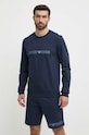 Emporio Armani Underwear bluza bawełniana lounge granatowy 111785.4R566