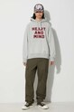 Хлопковая кофта Billionaire Boys Club Heart and Mind Popover B23433 серый SS24