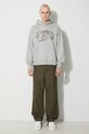 Bavlněná mikina Billionaire Boys Club Duck Camo Arch Logo Popover B23432 šedá SS24