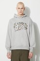 Bavlněná mikina Billionaire Boys Club Duck Camo Arch Logo Popover B23432 šedá