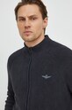 Aeronautica Militare kardigan bawełniany szary MA1492L528