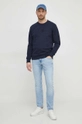 Gant felpa in cotone blu navy