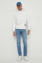 Armani Exchange hanorac de bumbac 3DZMLE.ZJ4XZ alb SS24