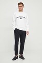 Armani Exchange hanorac de bumbac 3DZMLK.ZJ4XZ alb SS24