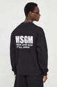 MSGM bluza bawełniana czarny 3640MM129.247001