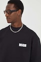 MSGM bluza bawełniana 3640MM129.247001 czarny