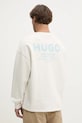 Odzież Hugo Blue bluza bawełniana 50510732 biały
