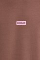 Βαμβακερή μπλούζα Hugo Blue 50510732 καφέ