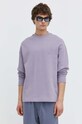 HUGO Blue bluza bawełniana fioletowy 50522371