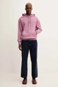 Памучен суичър Hugo Blue 50522374 розов AW25
