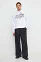Versace Jeans Couture hanorac de bumbac 76GAIG00.CF01G alb SS24