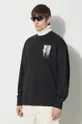 black Y-3 cotton sweatshirt Graphic Crew