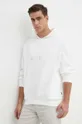 λευκό Βαμβακερή μπλούζα BOSS Ανδρικά