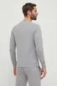 Bavlnené tričko s dlhým rukávom BOSS sivá