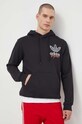 Oblečení Bavlněná mikina adidas Originals IM9678 černá