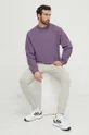 Bombažen pulover adidas Originals vijolična