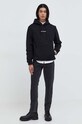 The Kooples hanorac de bumbac HSWE28017K negru SS24