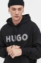HUGO bluza bawełniana czarny 50509975