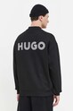 Бавовняна кофта HUGO чорний 50509978